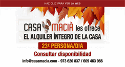 Desktop Screenshot of casamacia.com